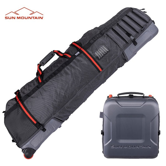 Sun Mountain Kube matkasuoja – Steel / Black / Rush red