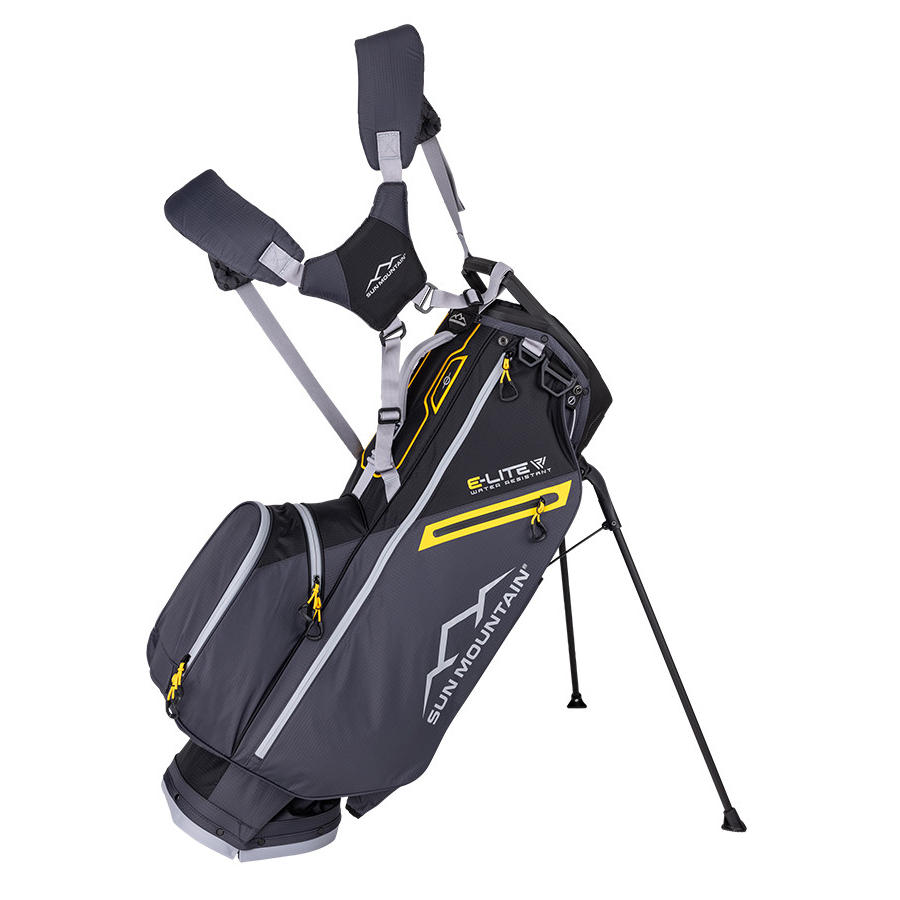 Sun Mountain E-LITE 14-way kantobägi BLACK-STEEL-GOLD