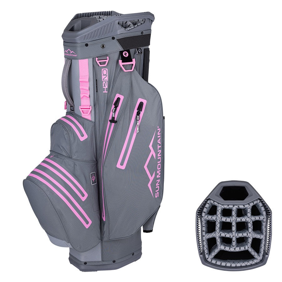 Sun Mountain H2NO Lite kärrybagi - NICKEL-CADET-PINK