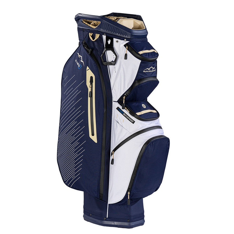 Sun Mountain H2NO C130 kärrybagi – NAVY-GOLD-WHITE