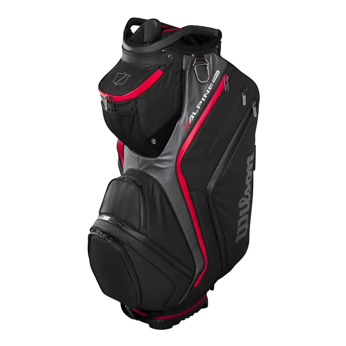 Wilson Alpine Dry Cart 14 kärrybägi - Black/Grey/Red