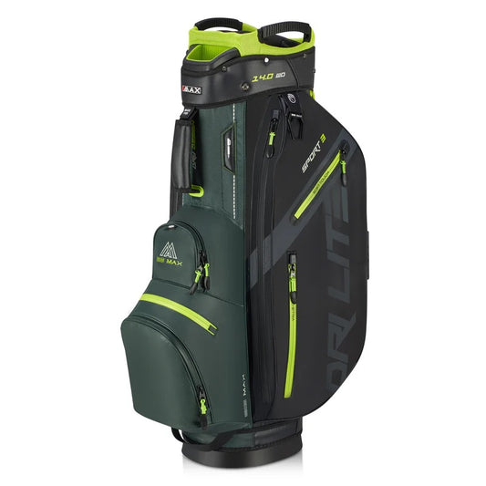 Bigmax Dri Lite Sport 3 kärrybagi - Forest Green/Black/Lime