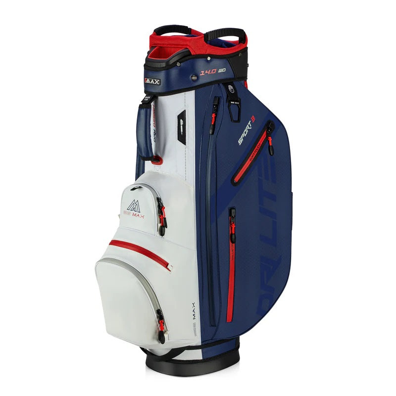 Bigmax Dri Lite Sport 3 kärrybagi - Navy/White/Red