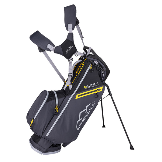 Sun Mountain E-LITE 14-way kantobägi BLACK-STEEL-GOLD