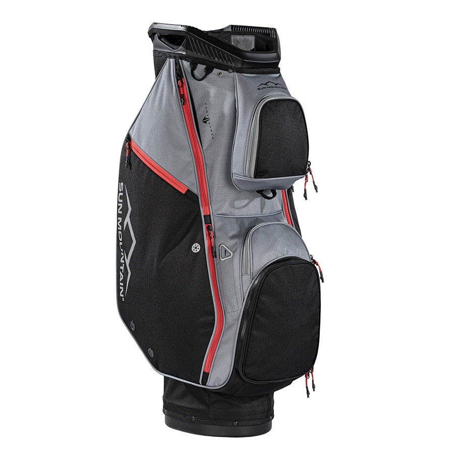 Sun Mountain Forerunner kärrybagi – BLACK-NICKEL-RED
