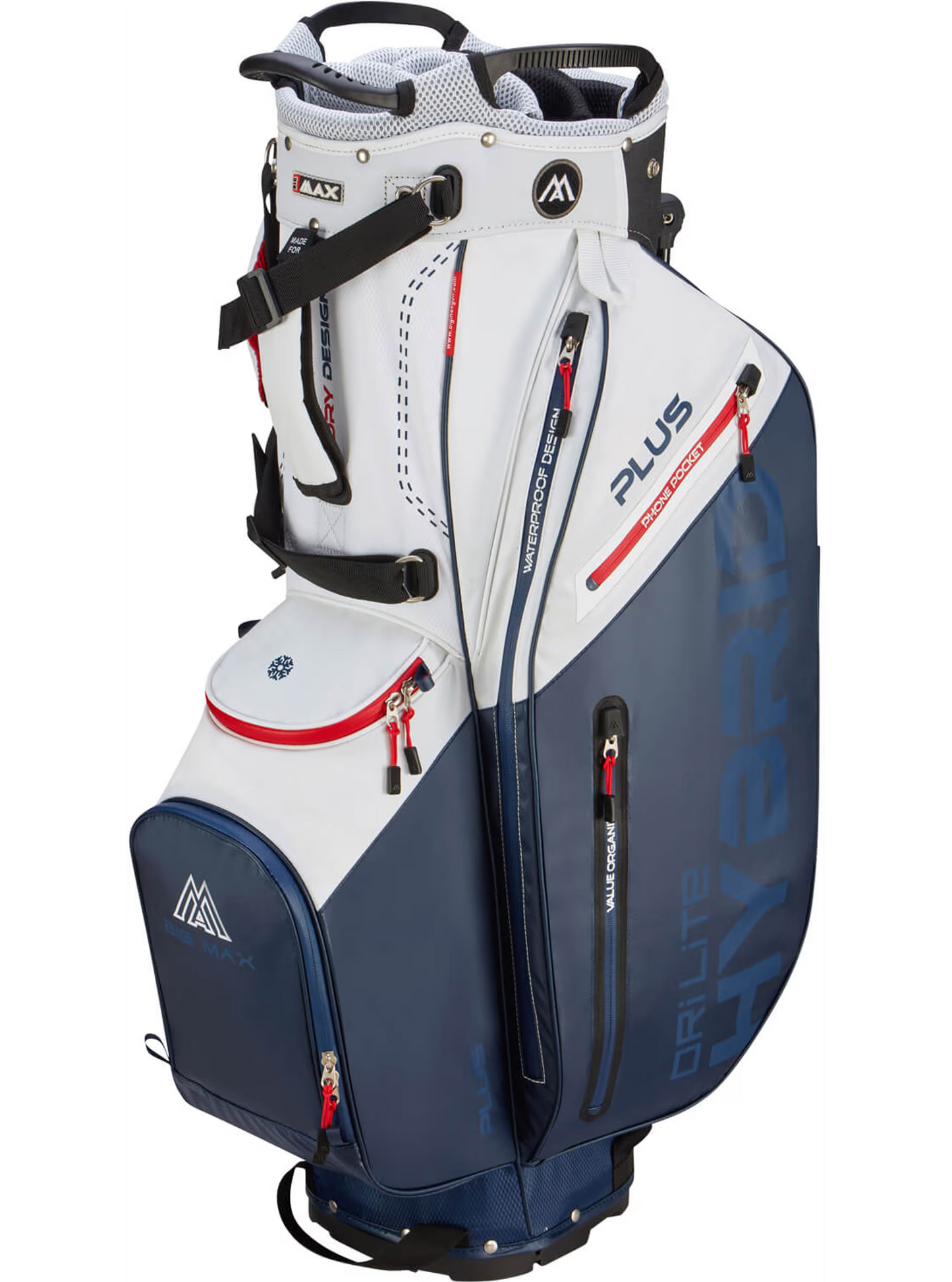 Bigmax Dri Lite Hybrid Plus kantobagi - White / Navy / Red